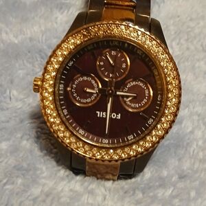 Fossil Gold and Black Men's Watch